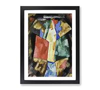 Abstraction Vol.2 By Marsden Hartley Classic Painting Framed Print | A3 Black Framed Wall Art | Ready to Hang | Classic Historical Picture | Living Room Bedroom Lounge Office