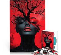 AbstractWoman And Tree2000 Piece Jigsaw Puzzles for Adults Staycation Kill time Every Piece is Unique - Challenging Family Fun Game 70x100cm
