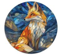 Abstrakte Kunst Fuchs Gemusterte Nachhaltige Für Erwachsene Hochwertige Holzspielpuzzles 1000pcs (67.5x67.5cm)