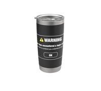 Absurd Humor Logic Error Warning Funny Stainless Steel Insulated Tumbler