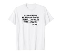 Absurdities and Atrocities Voltaire Light T-Shirt