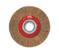 Abtec 125mm X 18mm X 20mm Osborn Crimped Brass Coated Steel Wire Wheel. Price Per 1.