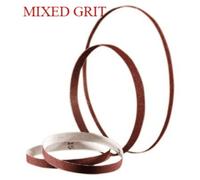 Abtec 13mm X 457mm Aluminium Oxide Sanding Belts. Mixed Grit Pack Of 5 Belts.