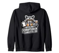 Abteilung Schnapsideen Funny German Office Raccoon Zip Hoodie