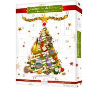ABTEY EXCLUSIVE Dark Chocolate Liqueur Advent Calendar 270g - Assortment of Marc de Champange, Label 5® Scotch Whiskey, Calvados Boulards®, Armagnac Janneau®, BAYET Cognac, Poire Williams & others