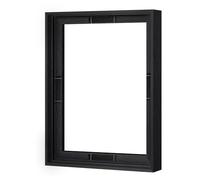 Abtgt 11x14 Canvas Floating Frame with 0.9" Deep, Black Floater Frame for Canvas Paintings with Adhesive, Vertical or Horizontal Wall Art frame for Prints Oil Painting Diamond Decor, 1 Pack.