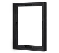 Abtgt 12x16 Canvas Floating Frame with 0.9" Deep, Black Floater Frame for Canvas Paintings with Adhesive, Vertical or Horizontal Wall Art frame for Prints Oil Painting Diamond Decor, 1 Pack.