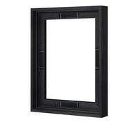 Abtgt 8x10 Canvas Floating Frame with 0.9" Deep, Black Floater Frame for Canvas Paintings with Adhesive, Vertical or Horizontal Wall Art frame for Prints Oil Painting Diamond Decor, 1 Pack.