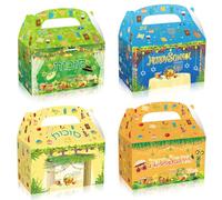 ABTOLS 12 Pack Sukkot Bags, Jewish Holiday Candy Boxes Etrog Lulav Jewish Gift Bags Blue Happy Sukkot Goodie Box for Rosh Hashanah Party Birthday Sukkah Torah Jewish New Year Decorations