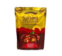 Abu Auf Sahara Delights Chocolate Covered Dates with Almonds, Premium Selection, 300g