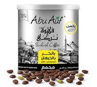 Abu Auf Turkish Coffee with Cardamom 200g - Light Roasted Ground Coffee Made from Coffee Beans for Authentic Taste