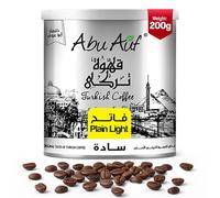Abu Auf Turkish Coffee with Cardamom 200g - Light Roasted Ground Coffee Made from Coffee Beans for Authentic Taste