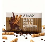 Abu Auf Wafer Rolls Bundle Pack - Mixed Flavours Milk & Chocolate, Hazelnut, Chocolate and Cappuccino, Crispy Wafer Snacks - 24 Pieces per Pack, Total 4 Packs, Ideal for Sharing