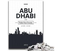 Abu Dhabi UAE Jigsaw Puzzles for Teenagers 1000 Piece Puzzle,family Fun Games Is Ideal As A Gift for The Whole Family (38x52cm)