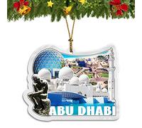 Abu Dhabi Unied Arab EMI Christmas Ornament Acrylic Christmas Tree Pendant Decorations Classic Travel Souvenir Gift Collection -1121
