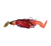 Abu Garcia Beast Bladed Jig Fishing Bait | Customisable Predator Fishing Lure | Waterpushing Blade & Internal Rattle | Quick Link System | Softbaits | Pike & Predator Lure | Pack of 4 | Red Tiger