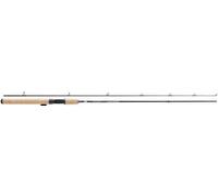 Abu Garcia Devil Spinning Rod - Classic Lightweight Carbon Spin Fishing Rod With Cork Handle - Freshwater and Saltwater, Black