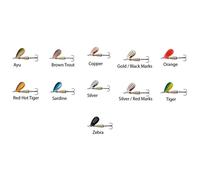 Abu Garcia Spinner Droppen – Inline, Low Centre of Gravity – 40 mm / 4 g, Zilver/Black Marks