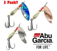 Abu Garcia Droppen Vide 3-Pack, Fishing Hook, Hard Lures, For Heavy Current and Upstream Freshwater or Saltwater Fishing, Trout, Salmon, Sea Trout, Pike Unisex, Assorted, 10g | 55mm