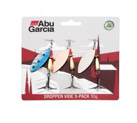 Abu Garcia Droppen Vide 3-Pack, Fishing Hook, Hard Lures, For Heavy Current and Upstream Freshwater or Saltwater Fishing, Trout, Salmon, Sea Trout, Pike Unisex, Assorted, 14g | 60mm