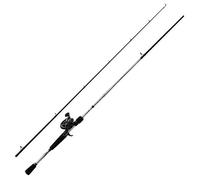 Abu Garcia Fast Attack Casting Combo; 2.13 m Baitcast Rod and Reel Set, Predator Fishing for Pike, Perch and Zander, 10-40g Lure Weight, Unisex, Black/Silver