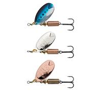Abu Garcia Fast Attack Spinner Fishing Lures - 3 Pack - Perfect for Trout, Salmon and Sea Trout in Freshwater - Balanced, Accurate, Sharp Hooks