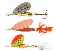Abu Garcia Favourites Pack V3 | 3-Pack Perch Fishing Lure Set | Perch Lure Set for Freshwater, Droppen 8g, Reflex White 12g & Reflex Red 7g, with Fluttering Action, Flash & Vibration