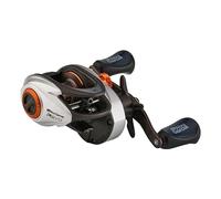 Abu Garcia Low Profile Baitcast Reel, Revo X Low Profile Reels, Predator Fishing, Fresh water Angler, Perch, Pike, Zander, Black/Silver, Robust & Lightweight, 8+1 Bearing Count, Low Profile