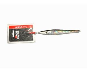Abu Garcia Lucas 200g Black / Silver Holo Boat Fishing Jigging Lures Treble Hook