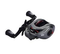 Abu Garcia MAX 40-60 Low Profile Reel, Fishing Reel, Low Profile Baitcast Reels, Predator Fishing, Pike, Zander, Catfish, Unisex, Grey/Red, 60 | Right Hand