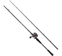 Abu Garcia MAX LP Pike Combo, Rod and Reel Set Perfect For Lure Fishing,24T Carbon Blanks, 4+1 Ball Bearings, Three Versions,Black