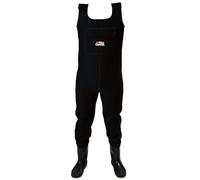 Abu Garcia Neoprene Fishing Waders - Waterproof Chest Waders with Built-in Boots & Felt Soles for Maximum Grip - Insulated & Durable for Cold Water Fishing, Wading, and Outdoor Activities, L 44/45