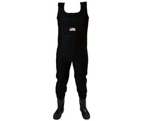 Abu Garcia Neoprene Fishing Waders - Waterproof Chest Waders with Built-in Boots & Felt Soles for Maximum Grip - Insulated & Durable for Cold Water Fishing, Wading, and Outdoor Activities, S 40/41