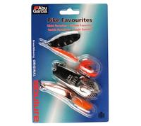 Abu Garcia Pike Favourites - Set of 3 Premium Pike Fishing Lures - Spinners, Spoons & Weedless Lure for Freshwater Predator Fishing - Durable & Easy-to-Fish Lure Pack, Assorted Varied
