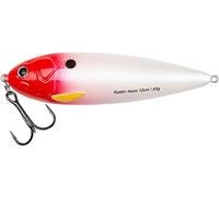 Abu Garcia Rattlin' Atom Fishing Lure | Slow-Sinking, Rattling Hard Plastic Body | Natural Appearance | Anti-Line Twist Design | Ideal for Aggressive Predators | 12 cm | Red Head