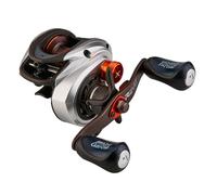 Abu Garcia Low Profile Baitcast Reel, Revo X Low Profile Reels, Predator Fishing, Fresh water Angler, Perch, Pike, Zander, Black/Silver, Robust & Lightweight, 8+1 Bearing Count, Low Profile
