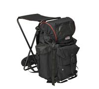 Abu Garcia Junior Fishing Rucksack with Built-In Chair - Lightweight, Water-Resistant Backpack for Young Anglers, Outdoor Adventures & Camping
