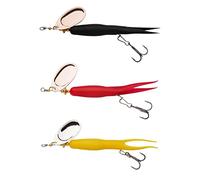 Abu Garcia Salmon Seeker 2.0 Rubber Coated Spinner Blade Fishing Lure - Flying Condom Prawn Imitation Bait, Lethal for Salmon and Sea Trout, 24g