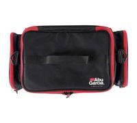 Abu Garcia Shoulder Bag – Lure Fishing Tackle Bag with Tackle Boxes – Black/Grey/Red