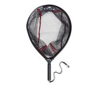 Abu Garcia Spike Landing Net With Gummed Fine Mesh, Floating Frame and Designed for Predator Fishing For Trout, Perch, Zander, Black