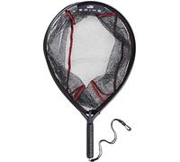 Abu Garcia Spike Landing Net With Gummed Fine Mesh, Floating Frame and Designed for Predator Fishing For Trout, Perch, Zander, Black