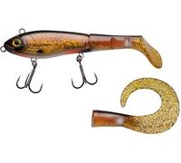 Abu Garcia Svartzonker McHybrid, Fishing Hook, Hard Lures, Predator Fishing, Pike, Bait Supplied with Paddle Tail and Curl TailUnisex, Crucian Carp, 74g | 165mm