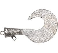 Abu Garcia Svartzonker McMio Spare Tails - Eco-Friendly Replacements for Mc Mio Big and Small Lures, Durable Plastisol for Freshwater & Saltwater Fishing, Silver Glitter 9.2 cm