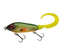 Abu Garcia Svartzonker McMy Tail Jerkbait - Clear High-Impact ABS, Eco-Friendly Weighted, Realistic 3D Effect, Designed in Sweden for Freshwater & Saltwater Fishing, Fire Carp Flash 20 cm