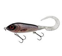 Abu Garcia Svartzonker McMy Tail Jerkbait - Clear High-Impact ABS, Eco-Friendly Weighted, Realistic 3D Effect, Designed in Sweden for Freshwater & Saltwater Fishing, Real Roach 20 cm