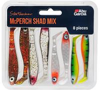Abu Garcia Svartzonker McPerch Shad Mix, Fishing Hook, Soft Lures, PredatorFishing, Perch, Unisex, Assorted, Varied