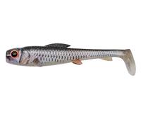 Abu Garcia Svartzonker McPike - Premium Freshwater Pike Fishing Lure with Changeable Smack! Disc, Tail Action for Targeting Pike, Zander, and Predatory Fish - Fire Bass 17 cm