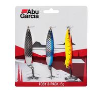 Abu Garcia Fishing Lures Toby Spoon - Classic Flashing Wobble Spoon Bait - 3 Pack