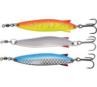 Abu Garcia Toby Spoon Fishing Lures - 3 Pack - Classic Flashing Wobble Spoon Bait for Salmon, Sea Trout, Trout, Bass, Pollack, Mackerel