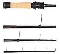 Abu Garcia Tormentor Spinning Rod - Slim Blank, Premium Cork Handle, All-Round Predator Fishing Rod, Black